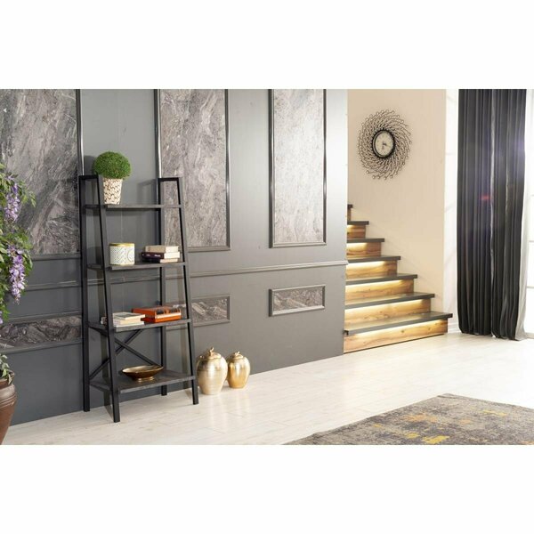 Kd Bufe Leon Bookcase, Grey KD2978124